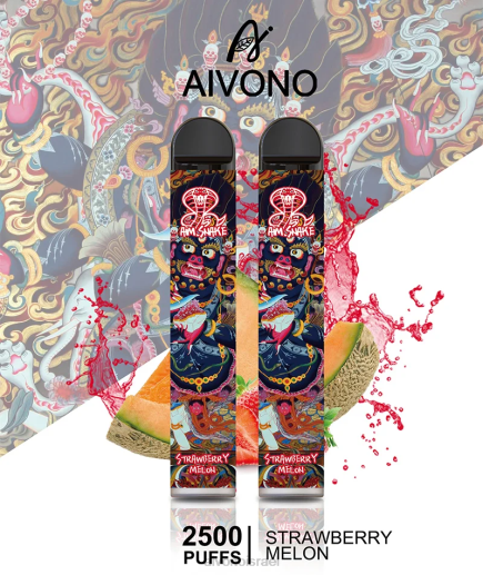 מלון תות Aivono AIM SNAKE 2500 6D22320 | Aivono Vape Review